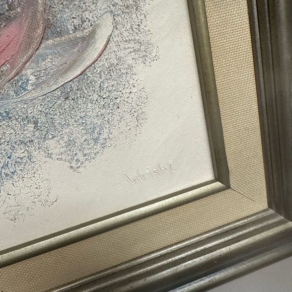 Vintage Signed Framed Art Original Oil painting on canvas - Picture 8 of 12